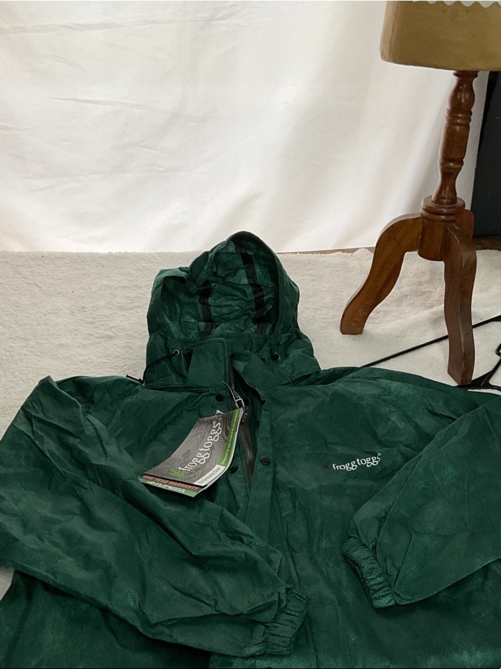 frogg toggs Men's Dark Green Windbreaker Jacket with Hood